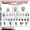 Service Caster 4'' Nylon Swivel 1-7/8'' Expanding Stem Caster Set 2 Total Lock Brakes, 4PK SCC-EXTTL20S414-NYS-2-S-2-178 - alternate 4